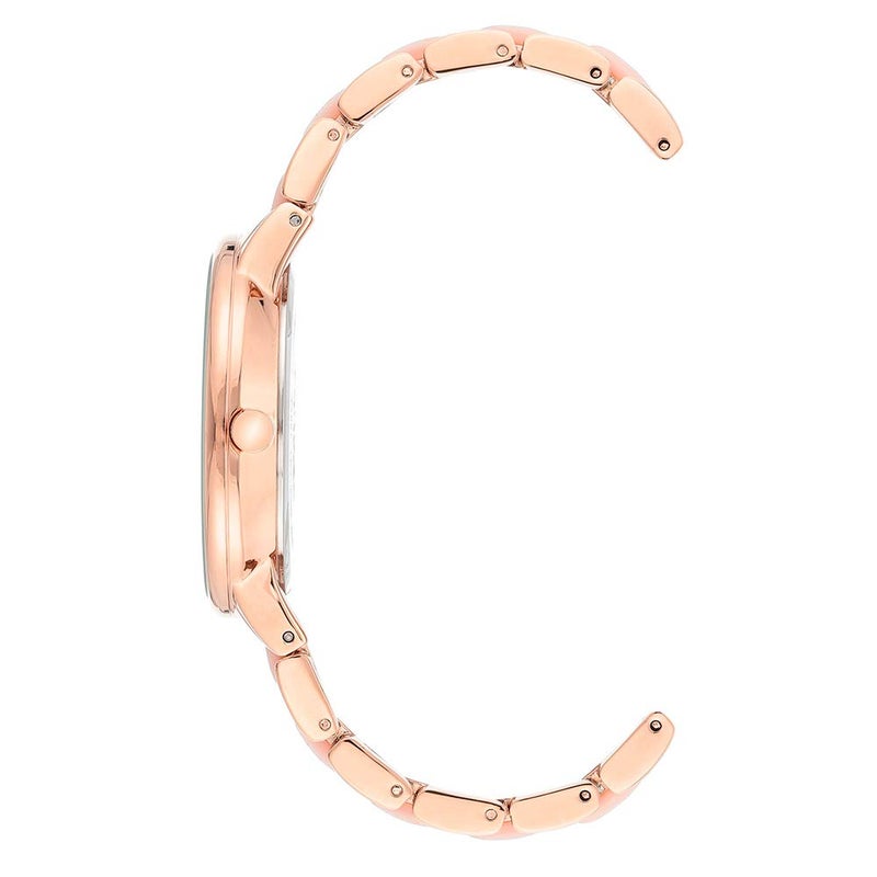 Anne Klein Women's Resin Bracelet Watch, Light Pink/Rose - Image 2