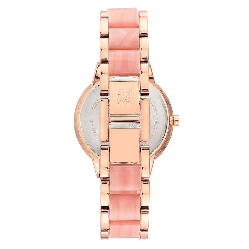 Anne Klein Women's Resin Bracelet Watch, Light Pink/Rose - Image 3
