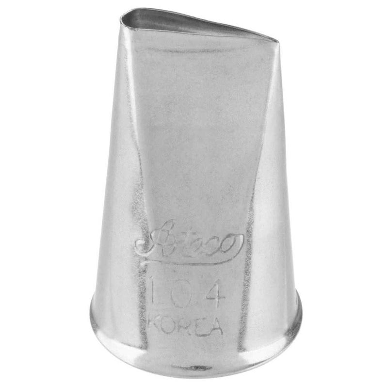 Ateco S/S Tube Rose Petal Decorating Pastry Tip #104S - Image 1