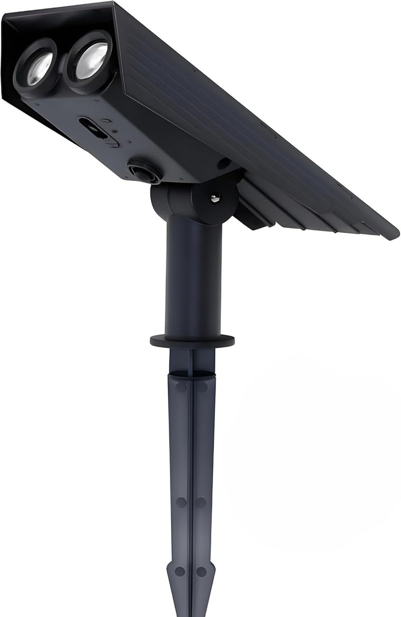 Solar Spot Lights Outdoor with 2 LEDs, IP65 Waterproof 2-in-1 Landscape & Wall Mount Lights, 3 Lighting Modes for Garden, Tree, Yard, Patio & Pathway (WARM WHITE) - Image 1