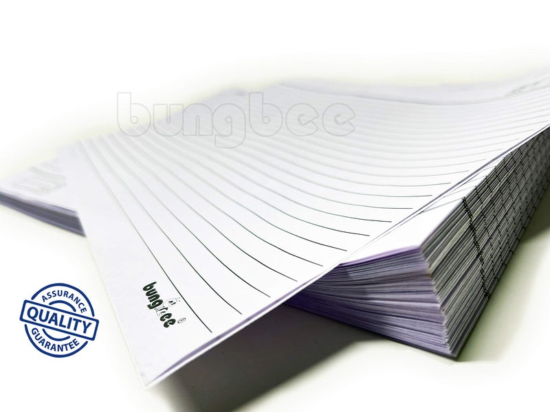 Bungbee Answer Sheets for Exam practice CBSE ICSE DU - 200 Ruled Pages / 100 Sheets / 50 Joint Sheet without Fold - No Margin, No Hole for Tag - Image 3
