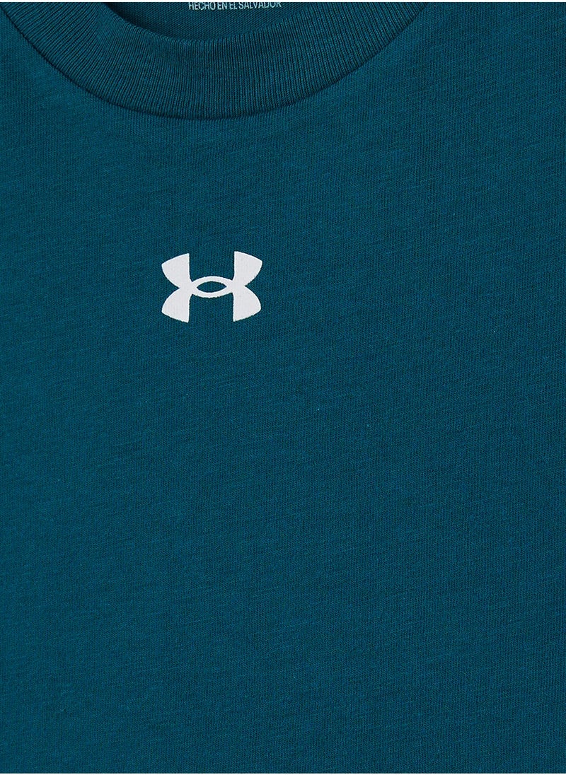 UNDER ARMOUR - Girls' Crop Sportstyle Logo Short Sleeve T-Shirt - Image 1