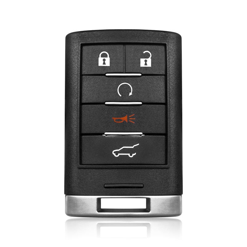 Keylessbest Replacement for 2012 2013 2014 2015 Cadillac ATS ELR SRX XTS Key Fob Remote Control NBG009768T 5 Buttons 315MHz