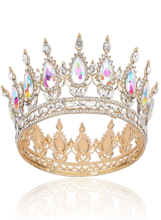 COCIDE Gold Crown for Women Crystal Wedding Tiara and Crowns for Girls Rhinestones Queen Headband Princess Hair Accessories for Big Kids Party Bridal Birthday Prom Costume Cosplay - Image 1