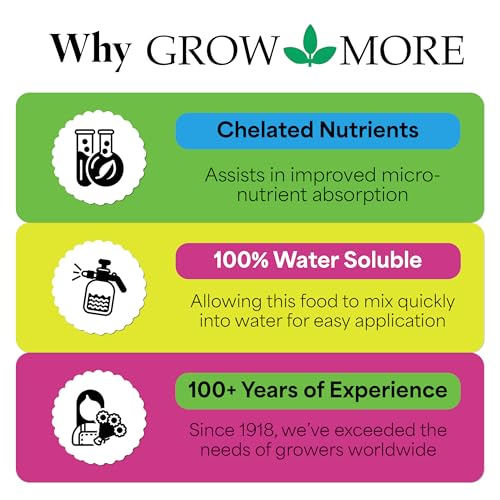 Grow More Super Bloomer 15-30-15 Fertilizer - 3lbs of Flower Fertilizer Bloom Booster for More Colorful Blooms & Blossoms - Flower Food for Flowers of All Types with Chelated Iron & Manganese - Image 4
