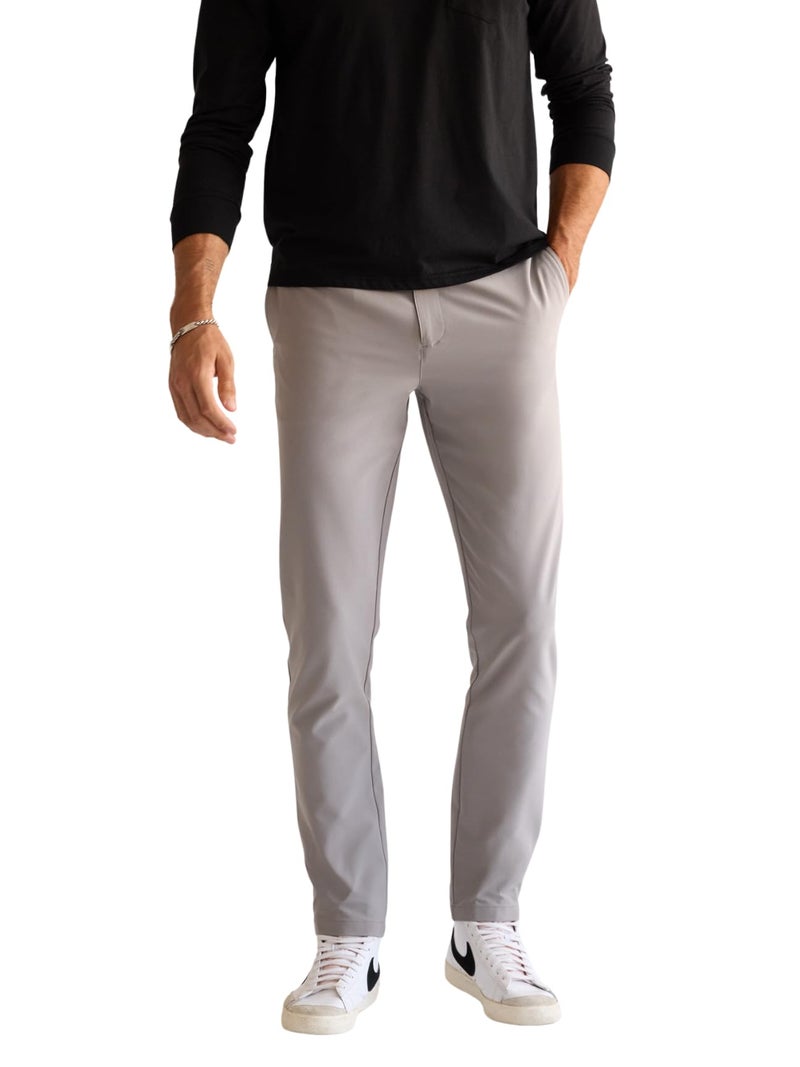 Chubbies Everywear Pants â€“ Menâ€™s Chino Pants with 4-Way Stretch, Tapered Leg Fit, Wrinkle-Resistant Stretch Pants, 30â€ Inseam (World's Greyests, XL) - Image 1