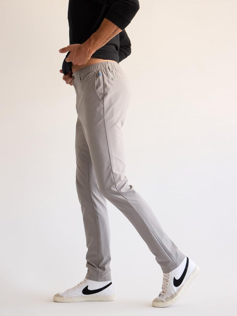 Chubbies Everywear Pants â€“ Menâ€™s Chino Pants with 4-Way Stretch, Tapered Leg Fit, Wrinkle-Resistant Stretch Pants, 30â€ Inseam (World's Greyests, XL) - Image 4