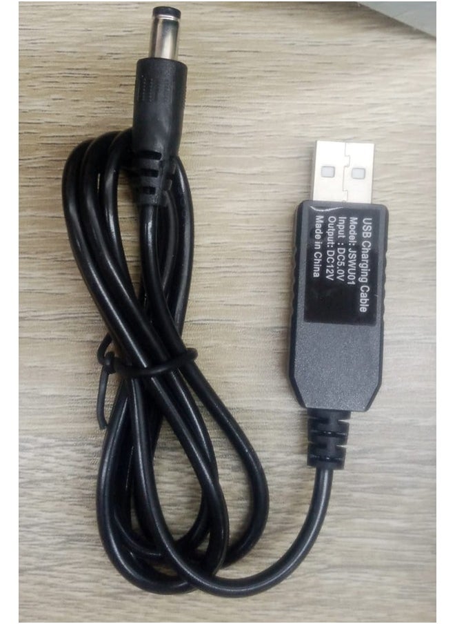 كينج باور - كابل تشغيل الراوتر بالباور بنك اثناء انقطاع التيار الكهربائي USB مزود بمحول تيار مستمر 5 فولت إلى 12 فولت - 1 متر - Image 1