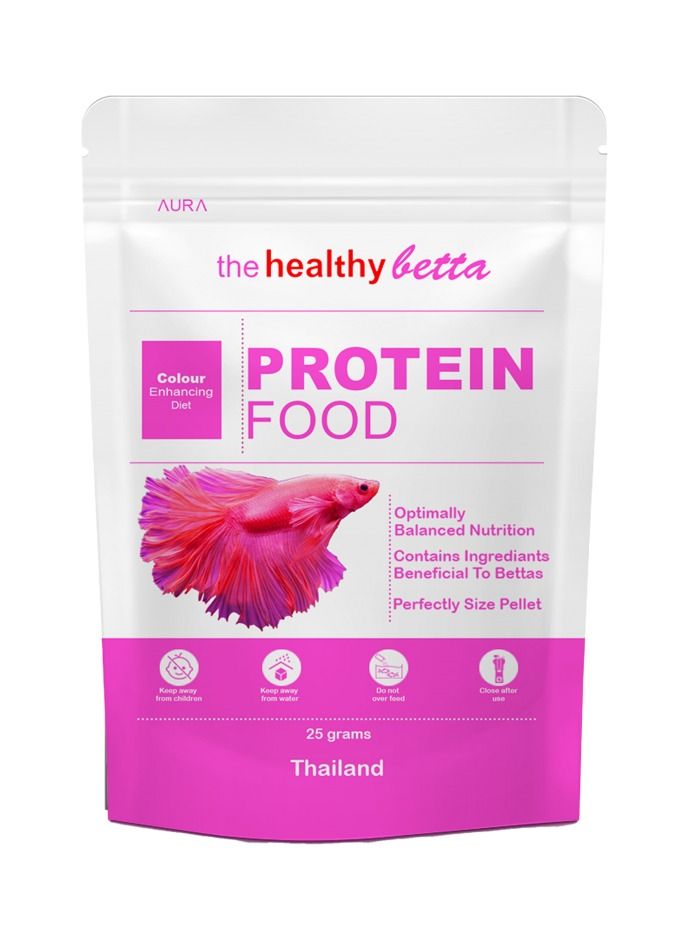 AURA طعام بروتيني صحي للأسماك البيتا 25 جرام