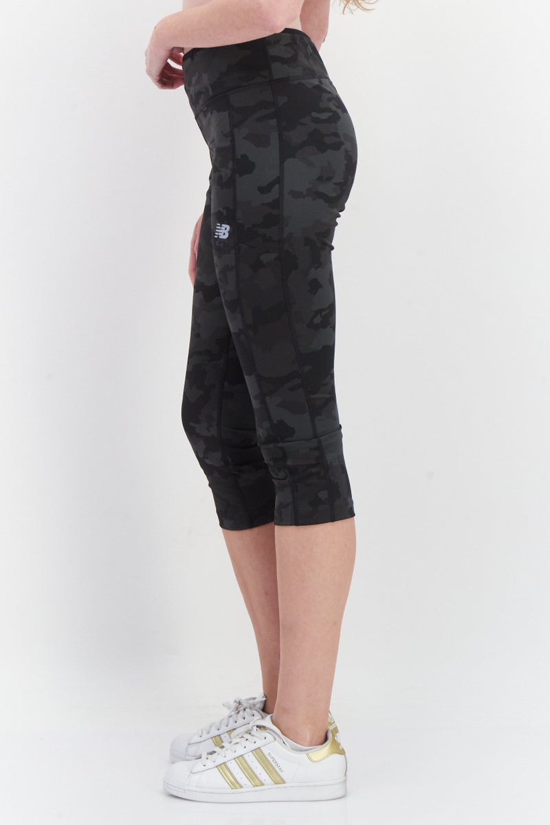 New Balance Women Fitted Camouflage Training Tights, Multicolor - Image 2