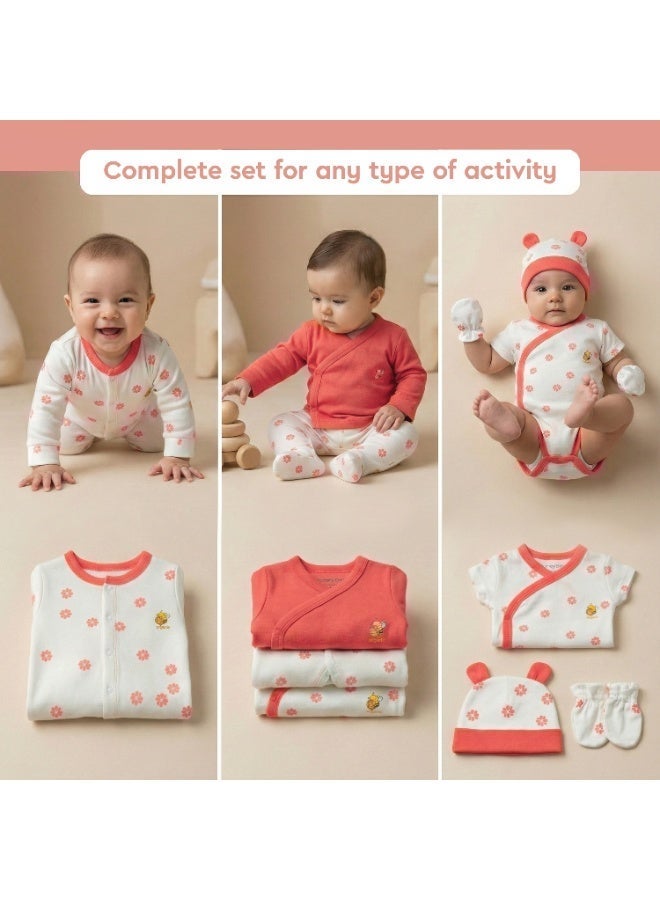 HoneyBee Newborn Essentials Set-100% Organic Cotton, 10-Pcs Baby Gift Set for Boys & Girls (0-3) - Made in Turkey - Image 5