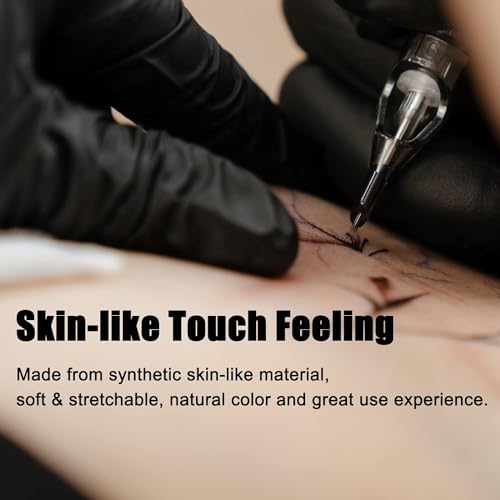 SHIELD PLUS 1mm Silicone Fake Tattoo Practice Skin – Pack of 4 Sheets for Tattoo Artists, Needle Training & Design Practice - Image 5