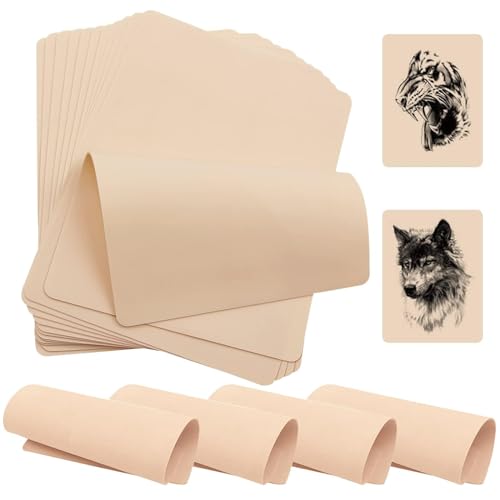 SHIELD PLUS 1mm Silicone Fake Tattoo Practice Skin – Pack of 4 Sheets for Tattoo Artists, Needle Training & Design Practice - Image 1