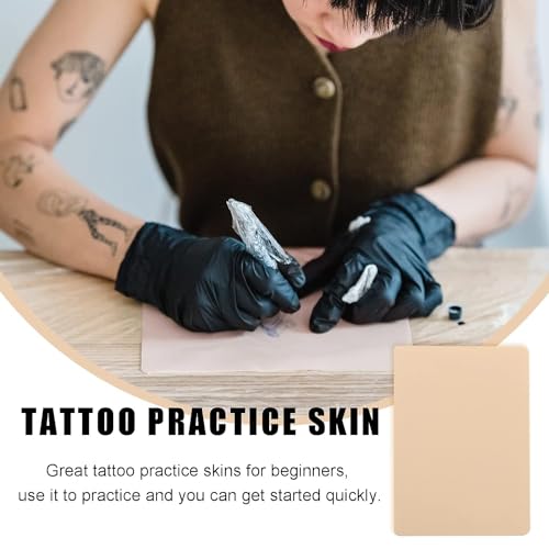 SHIELD PLUS 1mm Silicone Fake Tattoo Practice Skin – Pack of 4 Sheets for Tattoo Artists, Needle Training & Design Practice - Image 3