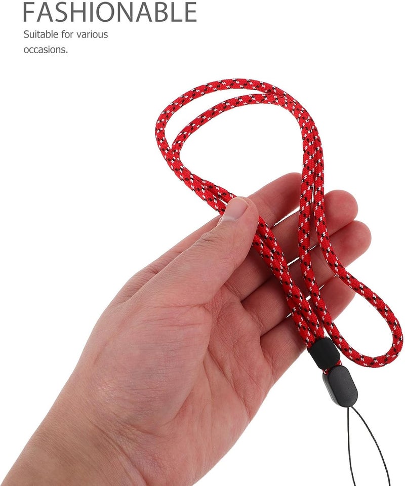 6pcs Adjustable Elastic Phone Neck Lanyards for Keys Id Cards Water Bottles, Comfortable Long Nylon Straps for Daily Use and Outdoor Activities - Image 4