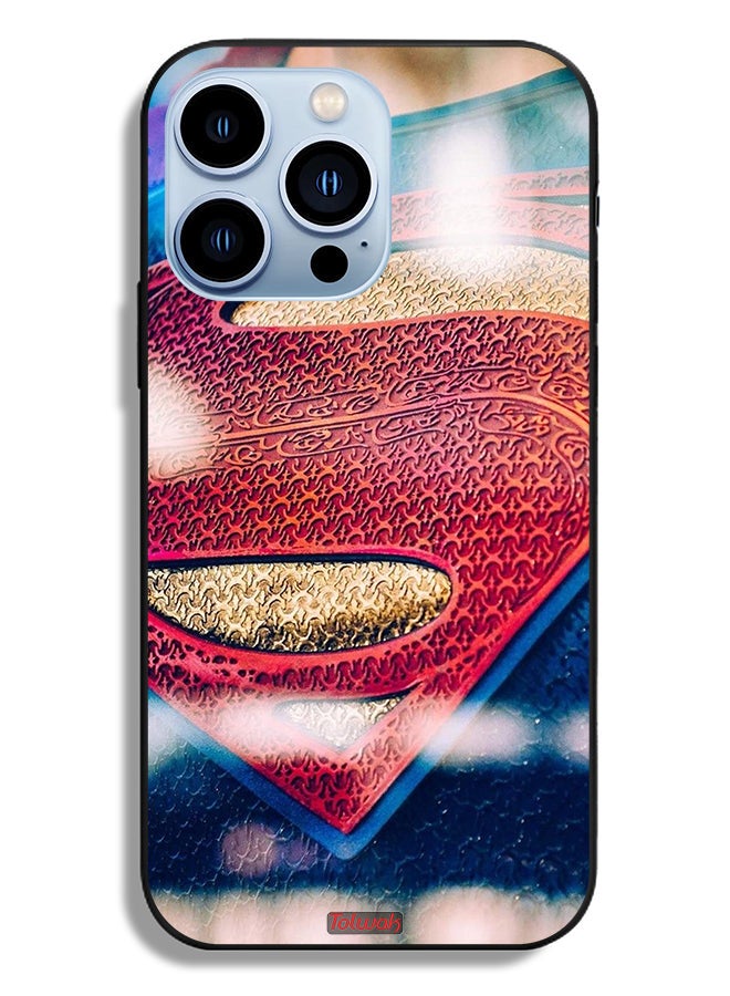 Tolwak Apple iPhone 13 Pro Protective Case Superman Logo - Image 2