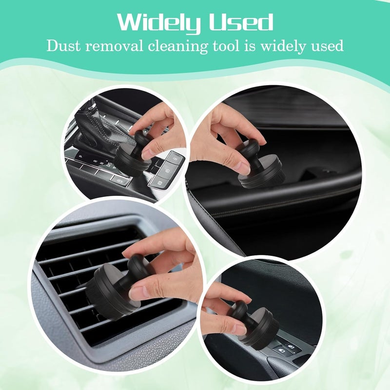 AOZUO Auto Tire Shine Brush, Car Tire Shine Applicator Brush with Stand Portable High-Density Tire Dressing Brush with Cover for Auto Detailing Cleaning Service(Black) - Image 5