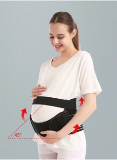 DUNISO Size XL 3-Piece Pregnancy Support Maternity Belt, Waist/Back/Abdomen Band, Belly Brace, Black  - Image 5