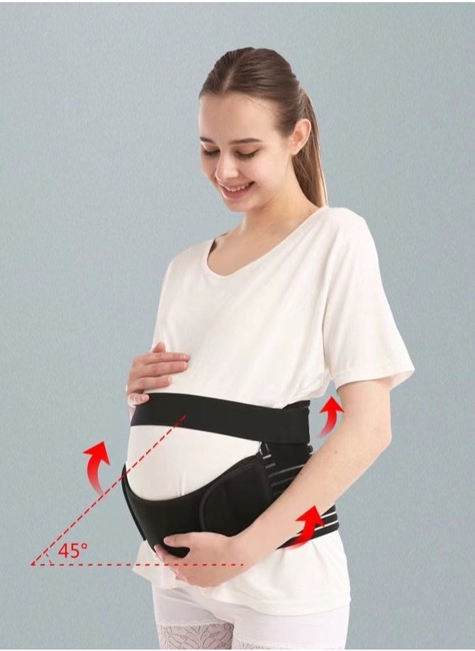 DUNISO Size XL 3-Piece Pregnancy Support Maternity Belt, Waist/Back/Abdomen Band, Belly Brace, Black  - Image 5