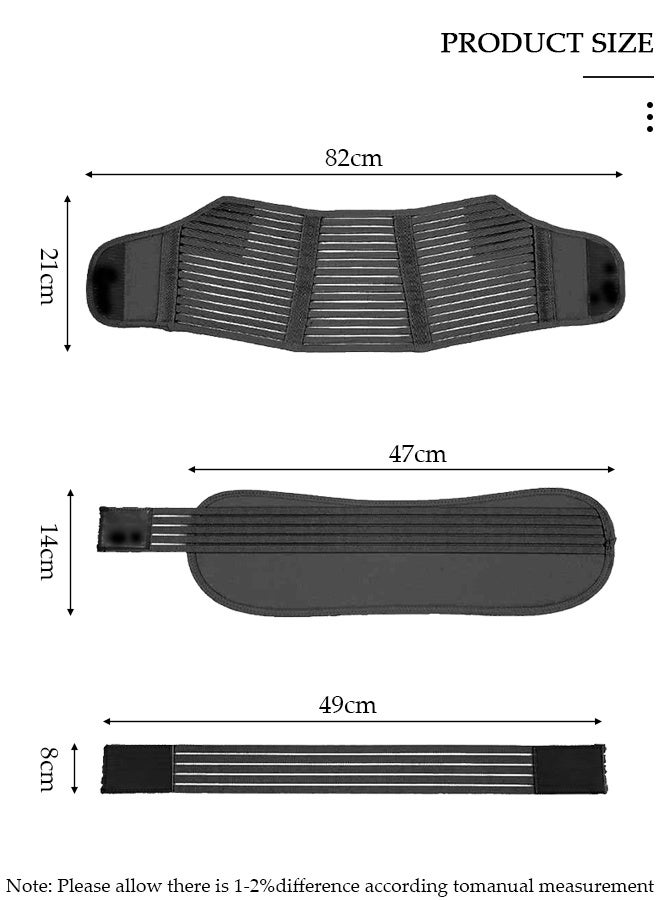 DUNISO حزام الأمومة لدعم الحمل مقاس XL، 3 قطع، حزام الخصر/الظهر/البطن، دعامة للبطن، أسود - Image 2
