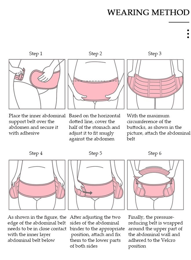 DUNISO حزام الأمومة لدعم الحمل مقاس XL، 3 قطع، حزام الخصر/الظهر/البطن، دعامة للبطن، أسود - Image 5