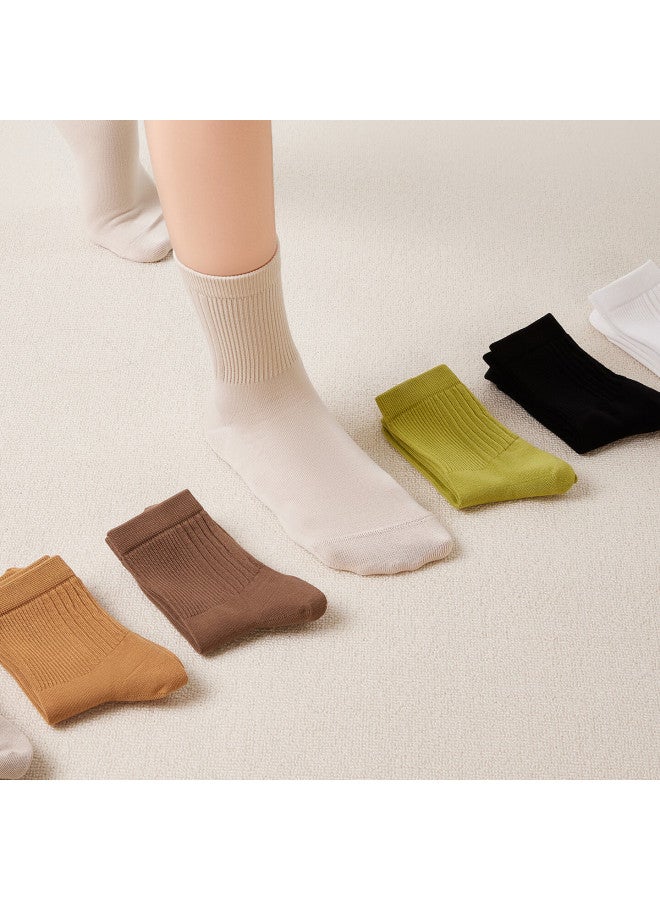 A FISH Yizhiyu Autumn And Winter Long Socks For Men And Women, 10a Grade Antibacterial Deodorant Mid-calf Cotton Socks Breathable Casual Socks Men's Socks 4 Pairs - Image 5