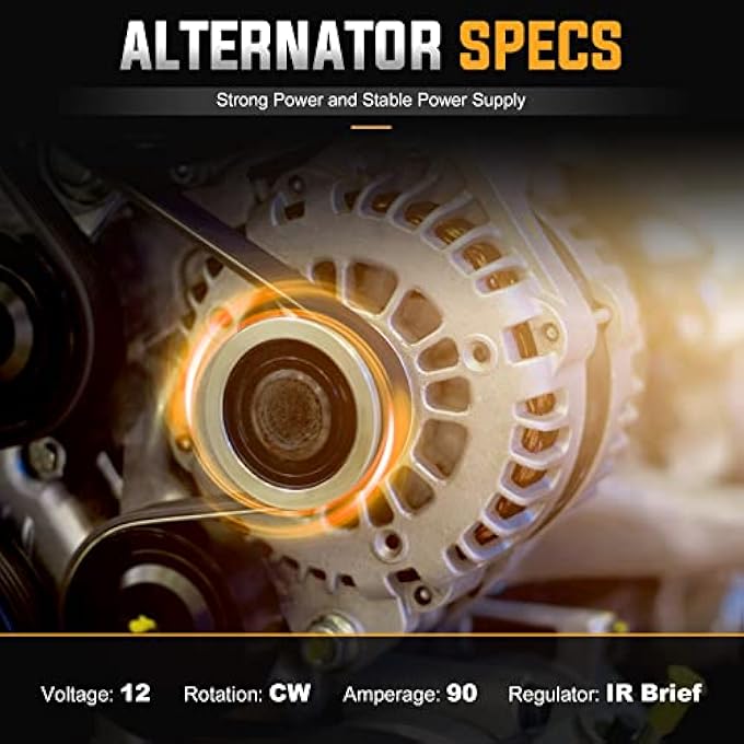 ILONPA Alternator Replacement Compatible with 2002 2003 2004 2005 2006 Acura RSX, 2002 2003 2004 2005 2006 Honda CR-V Replace 90-27-3315N - Image 2