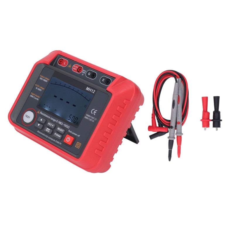 Resistance Meter LCD Digital Display Ohm Tester Megohmmeter - Wide Measurement Range High Accuracy Insulation Tester for Power System - Image 5