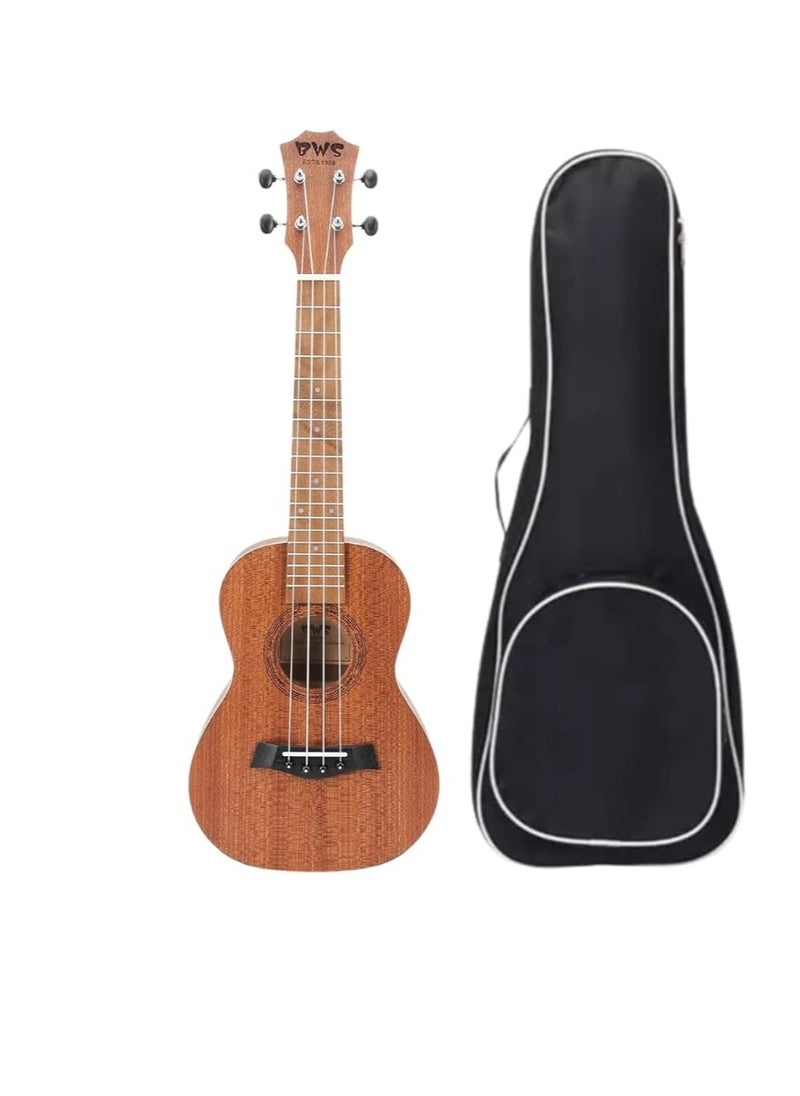 Megarya - Ukulele 24" Concert Size Professional Solid Mahogany Wood with Padded Bag (Natural) - Image 1