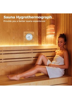 Homaisson 2 in 1 Wooden Sauna Hygrothermograph, Sauna Thermometer and Hygrometer, Indoor Humidity Temperature Measurement Sauna Room Equipment and Accessories - pzsku/Z591261987243B987F345Z/45/_/1736923039/c7f664c9-2cac-4922-8f04-c5af62b05134