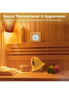 Homaisson 2 in 1 Wooden Sauna Hygrothermograph, Sauna Thermometer and Hygrometer, Indoor Humidity Temperature Measurement Sauna Room Equipment and Accessories - pzsku/Z591261987243B987F345Z/45/_/1736923040/967a55b4-38a5-452e-bb42-827cf1c58ba4