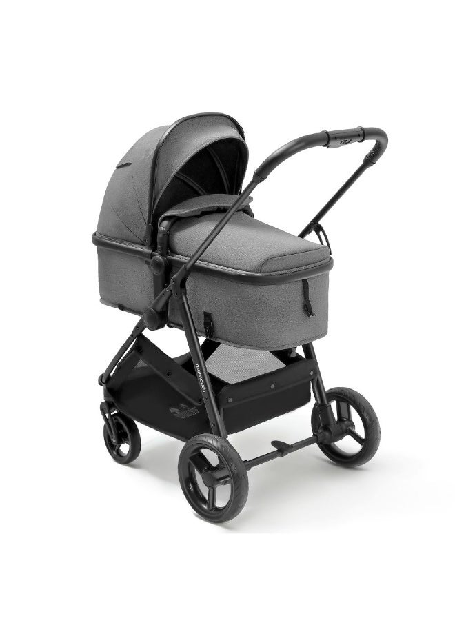 Mompush - Wiz 2 in 1 Baby Stroller with Bassinet Mode, Grey, 0-3 Y - Image 2