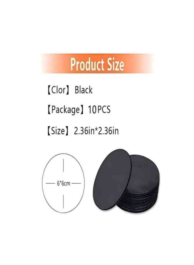 10pcs Reusable Rug Grippers Sofa Cushion Fasteners, Washable Rug Pads Carpet Stickers, Fixed Rug Pads Non-Slip for Wooden and Hard Floors, Floor Mats, Tile Floors, Carpets (Round)  - Image 2