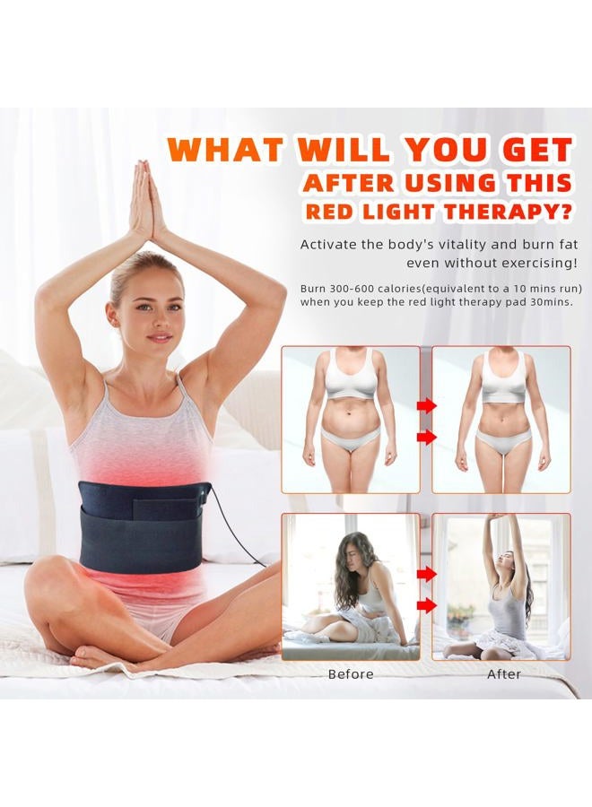 feangli Infrared Red Light Therapy Wearable Infrared Light Wrap with Timer 3-in-1 Chips 660nm&850nm for Body Pain Relief, Decrease Inflammation, Recovery - Image 3
