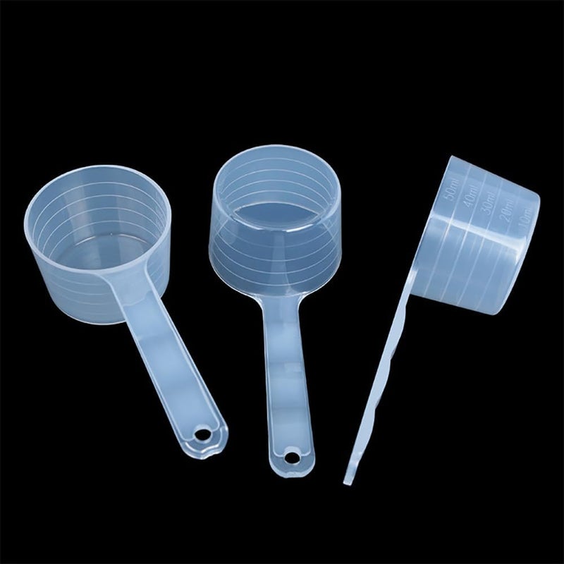 ccHuDE 6 Pcs 50 ml Plastic Measuring Spoons Milk Powder Scoops Coffee Scale Teaspoons Lab Measuring Scoops for Pet Food - Image 2