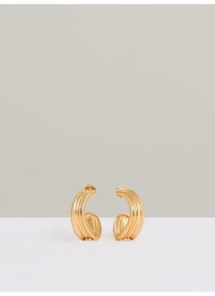 REISS Flavia: Fluid Hoop Earrings  - Image 1