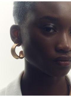REISS Flavia: Fluid Hoop Earrings  - Image 5