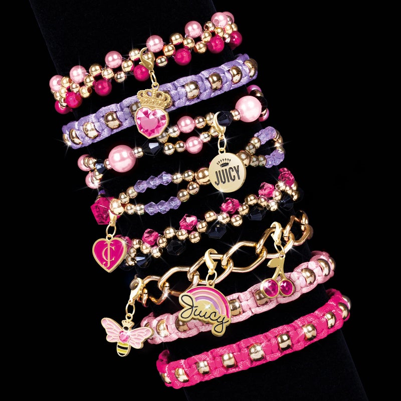 Make It Real Glamour Jewelry Set - Jewelry Box & Friendship Bracelet Kit with Beads, Chains & Charms for Girls & Teens - Ages 8+ - Image 4