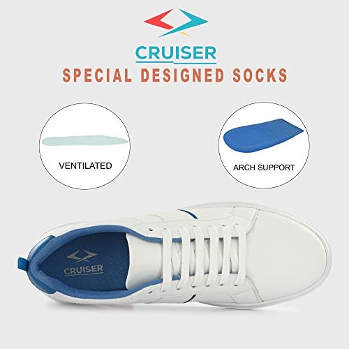 Cruiser Sneakers for Men | Stylish and Sleek Design | Lightweight & Comfortable |Casual Outfits for Boys | Durable Casual Footwear 2525 11 UK (2525-5) - Image 4