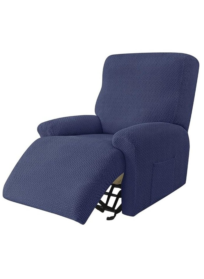 4-piece recliner stretch sofa slide recliner cover 1-seater sofa protective cover soft furniture protective cover with elastic chair cover jacquard pattern