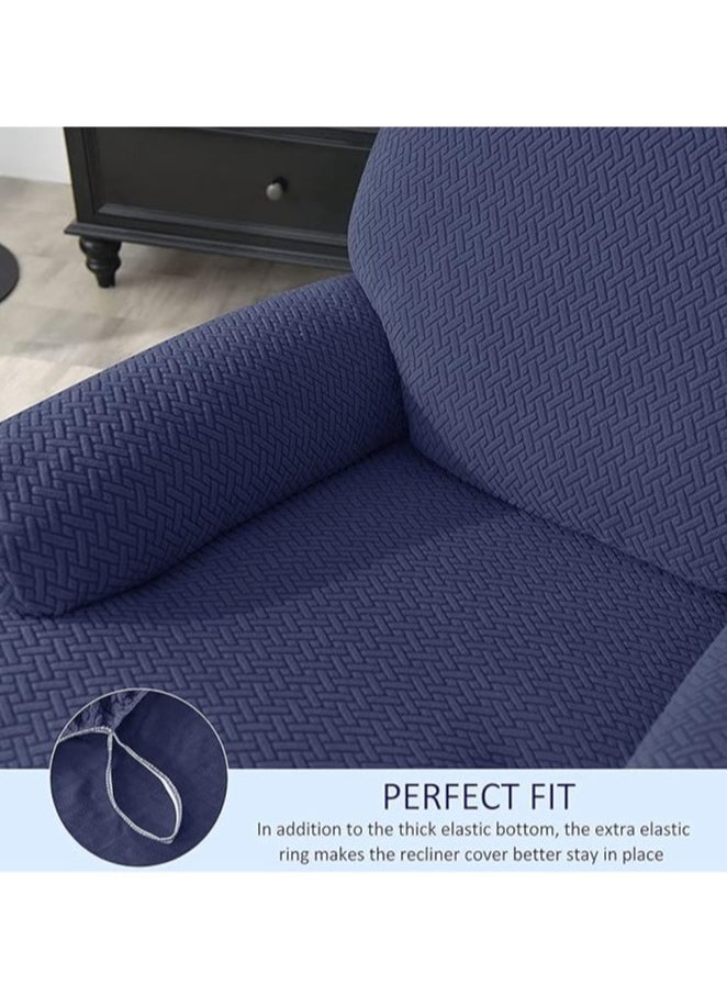 4-piece recliner stretch sofa slide recliner cover 1-seater sofa protective cover soft furniture protective cover with elastic chair cover jacquard pattern