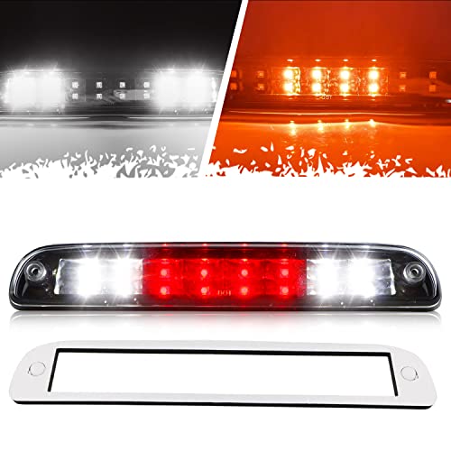 Bomusou LED Third 3rd Brake Light, High Mount Stop Light Fit for Ford F250 F350 Super Duty (99-16), for Ford Explorer (01-05), for Ford Ranger (93-11), for Mazda (94-10) (Black Housing Clear Lens) - Image 1