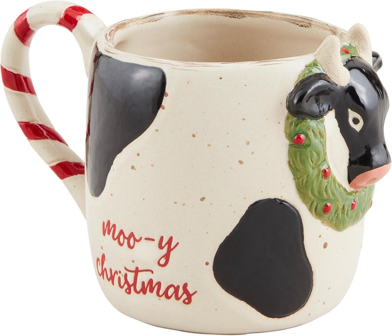 mud pie كوب عيد الميلاد من ماد باي - بقرة 12 أونصة