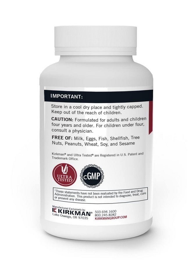 Kirkman - Calcium 200 mg - 120 Capsules - Supports Heart Function - Helps Maintain Strong Bones - Hypoallergenic - Image 3