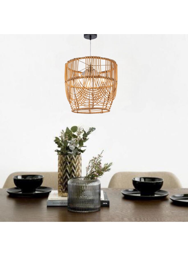 tbshomelamp Bamboo-Boho Celling Lighting Beige  40x45 cm  - Image 1