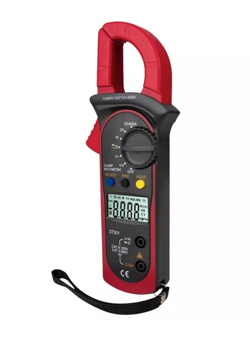 ANENG ST201 Digital Clamp Multimeter 4000 Counts Clamp Ammeters Transistor Capacitor Tester Power Test Automotive AC / DC Voltage Current Tester  - Image 1