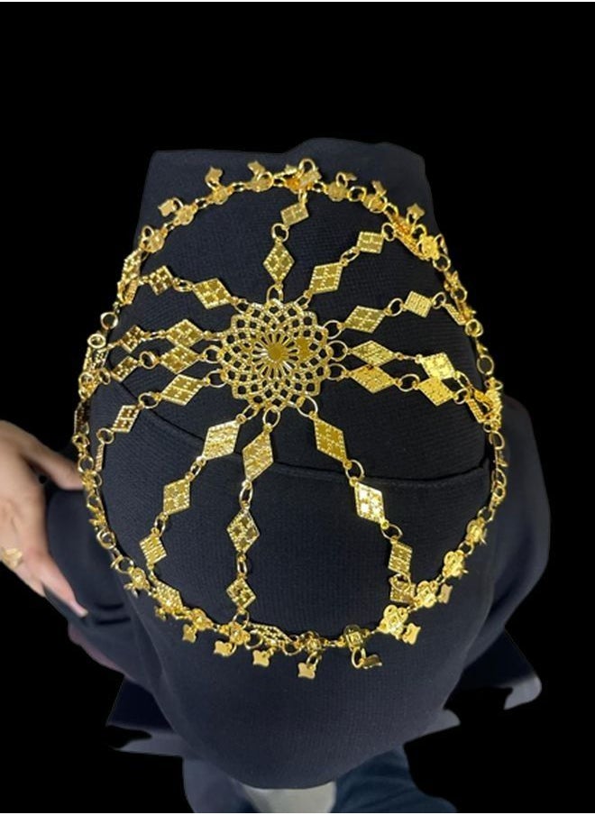 Generic - Artificial Imitation 12 layers Hair Jewelry Head Jewelry for Girls Emirati Culture upto 12 years - Image 1