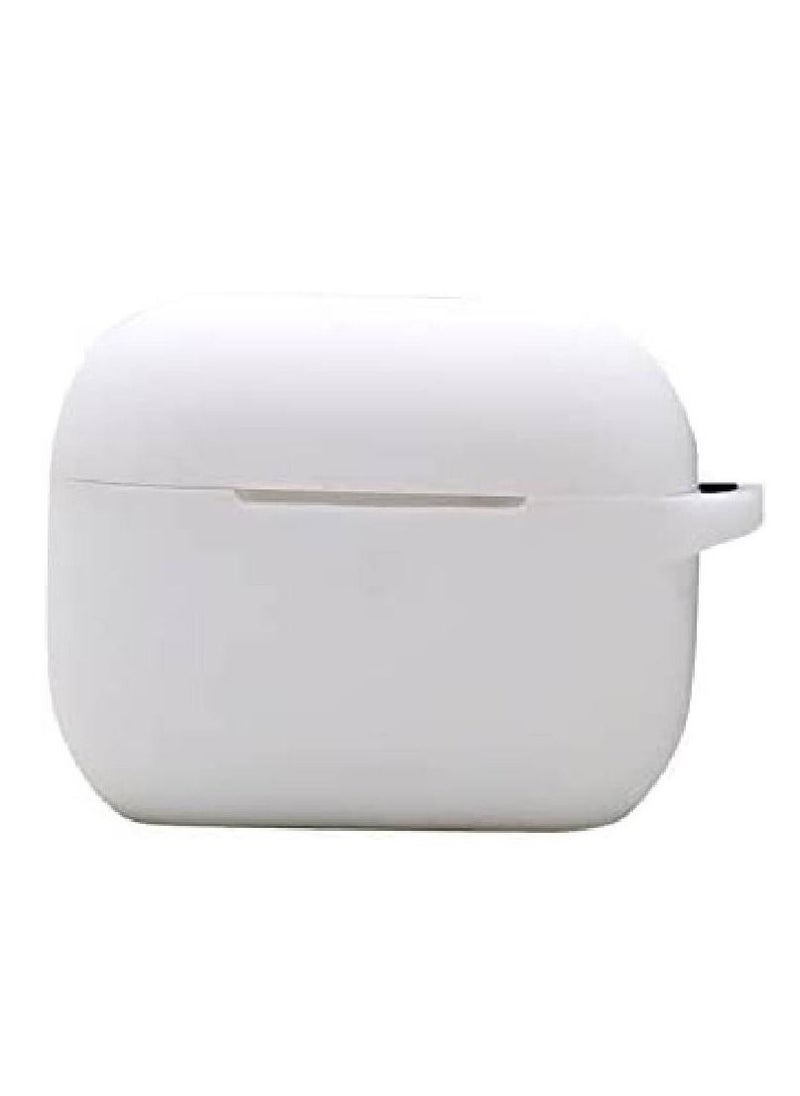 Generic - Protective Case Skin Cover with Keychain and Lock for Apple Airpods 3 Case Women Men White - Image 1