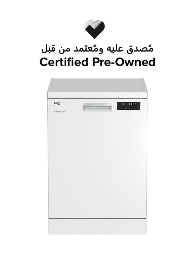 Beko Certified Pre Owned - 14 Place Free Standing Dishwasher 5000 W DFN2642W white - Image 1