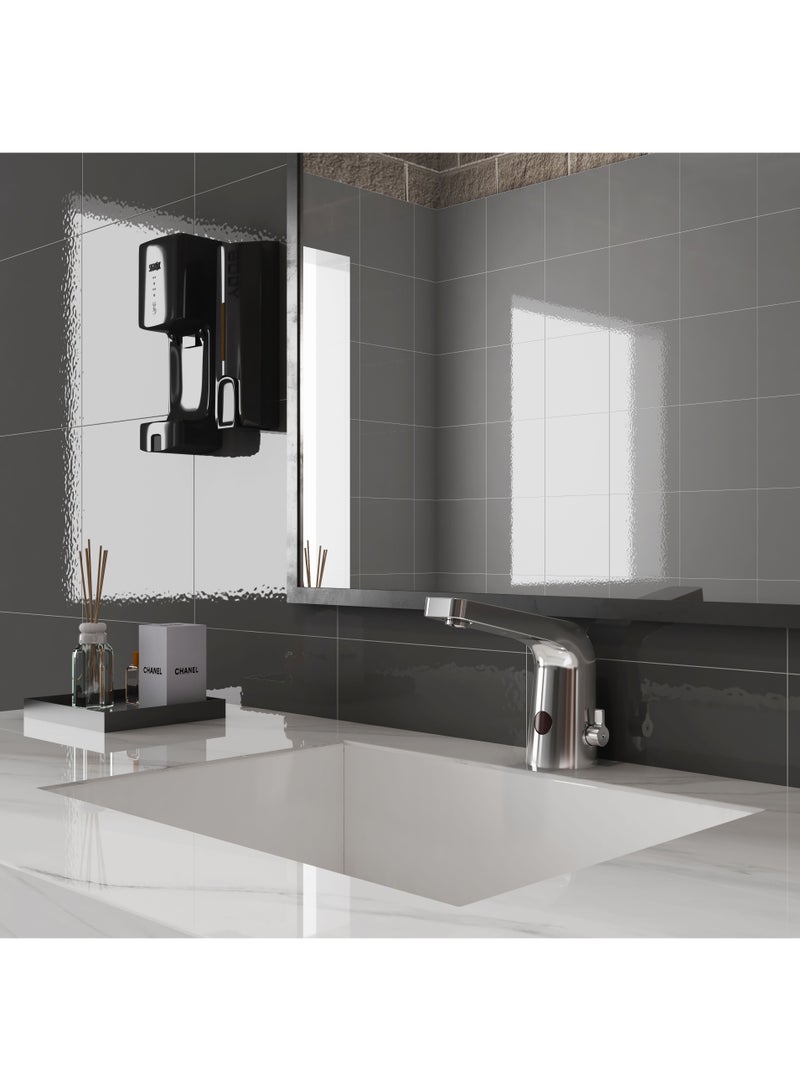 HESANIT 8001E Automatic Sensor Faucet, Chrome Finish, Electronic Touchless, Temperature Control, Water Saving Technology, Washbasin Mount - Image 2